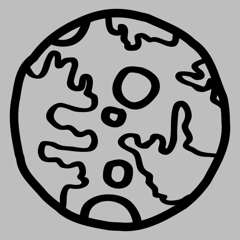 Planet Space Doodle Einfach