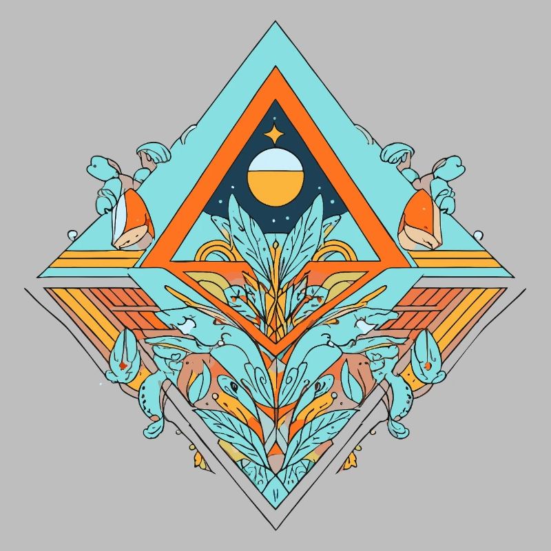 Celestial Dreamscape Geometric Design