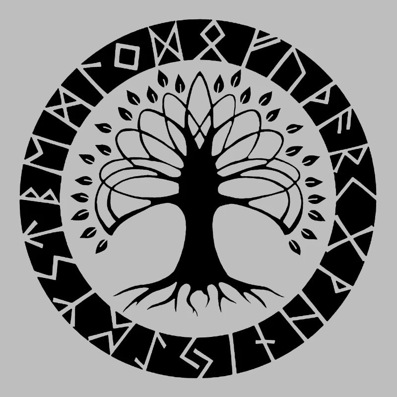 Black Runic Tree
