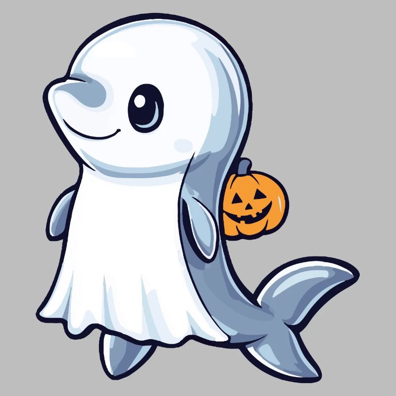 Delfin Halloween Comic Geist
