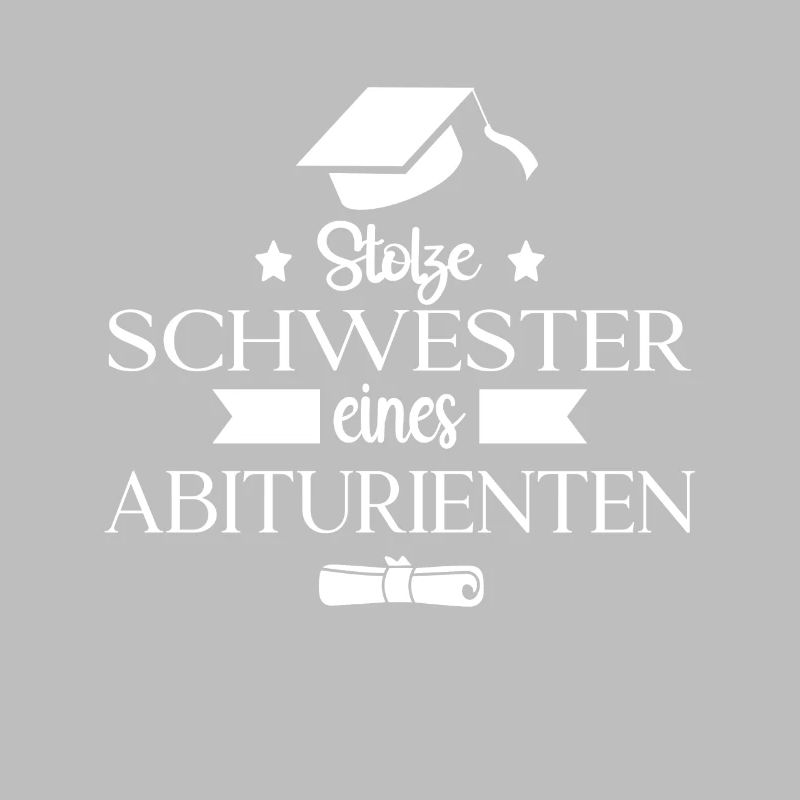 Stolze Schwester eines Abiturienten