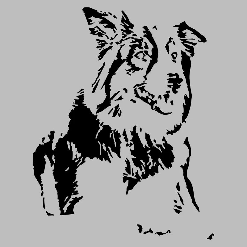 Conception de border collie de chien