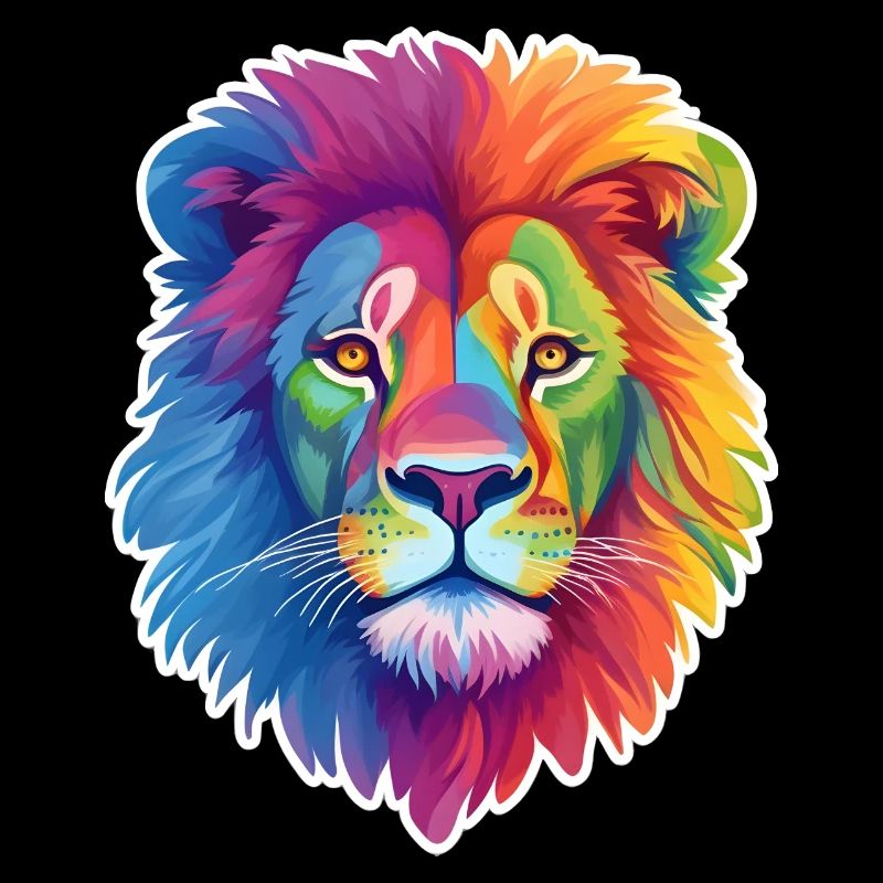 Regenbogen Löwe