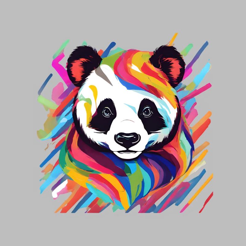 panda multicolore
