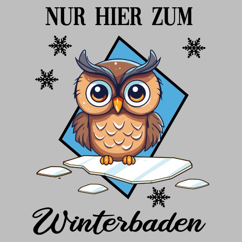 Winterbaden Eisbade-Eule Winterschwimmen Kältebad