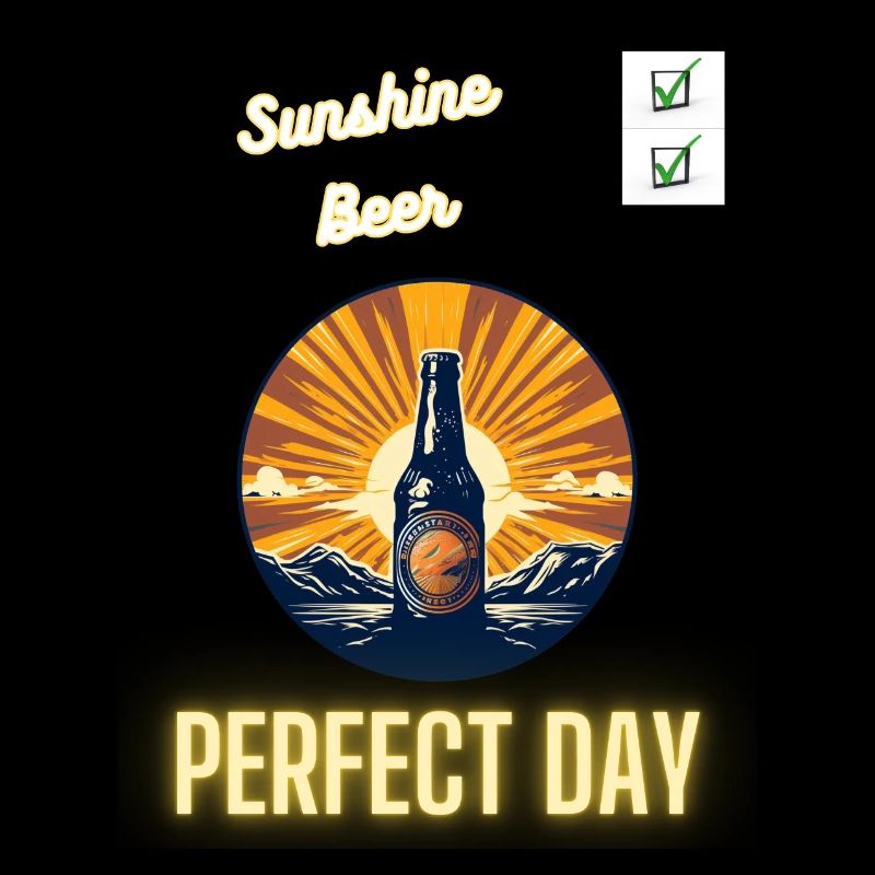 Sonnenschein: Check, Bier: Check = Perfekter Tag