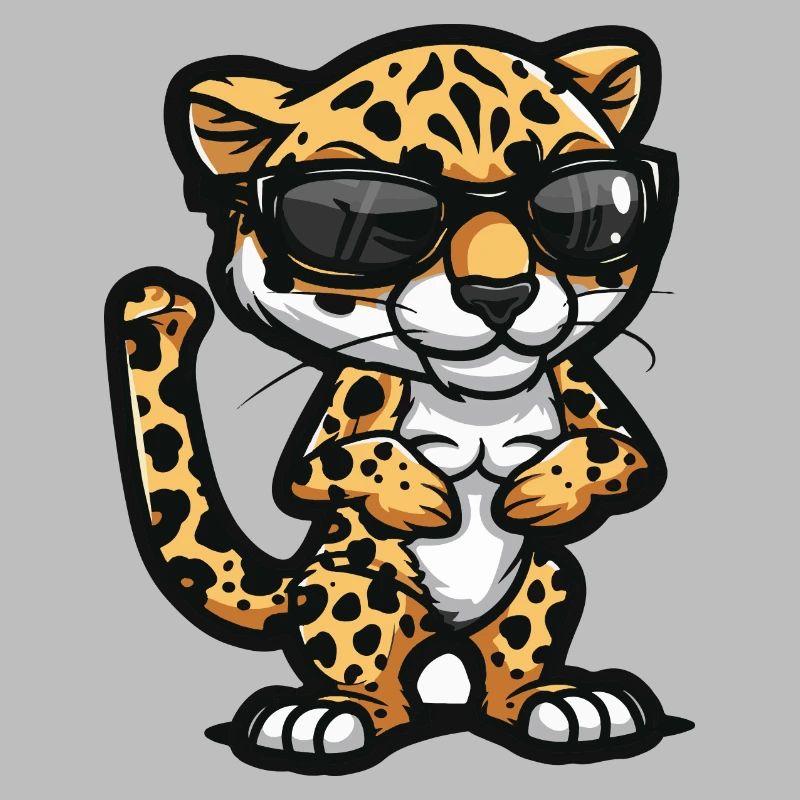 Leopard Comic Cool