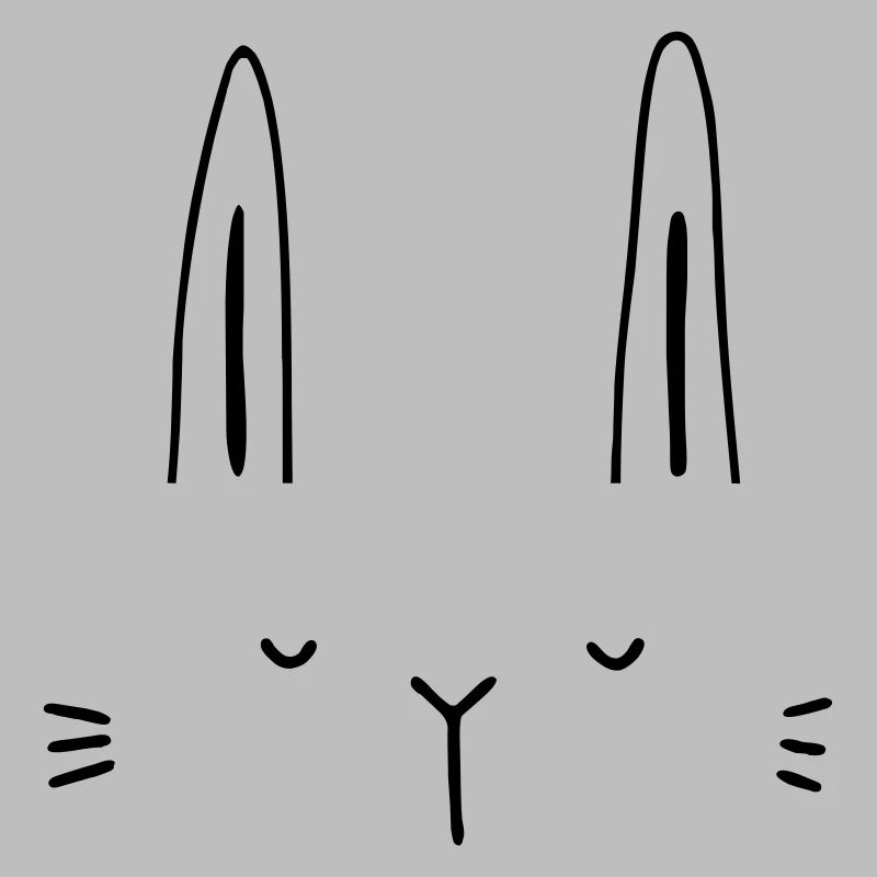 Hase Hasengesicht Gesicht Geschenkidee