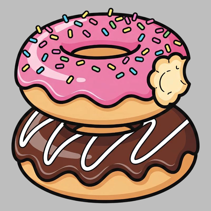 Sweet Stack Donuts Pop Art