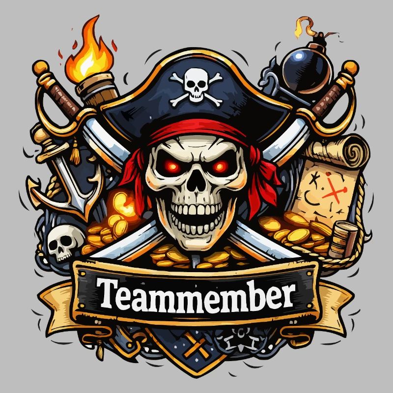 Membres de l’équipe : Conception du crâne de pirate