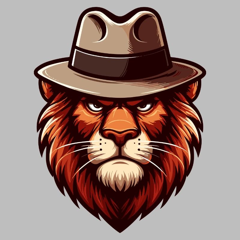 Lion with hat