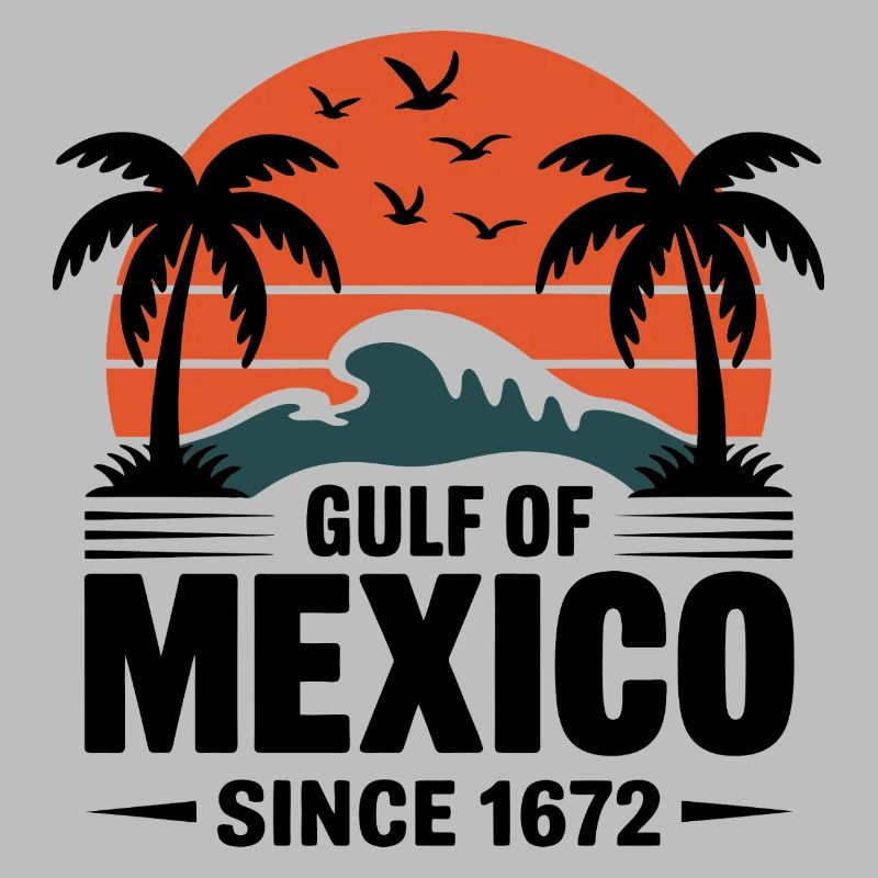 Gulf of Mexico Since 1672 Retro Beach Vibes