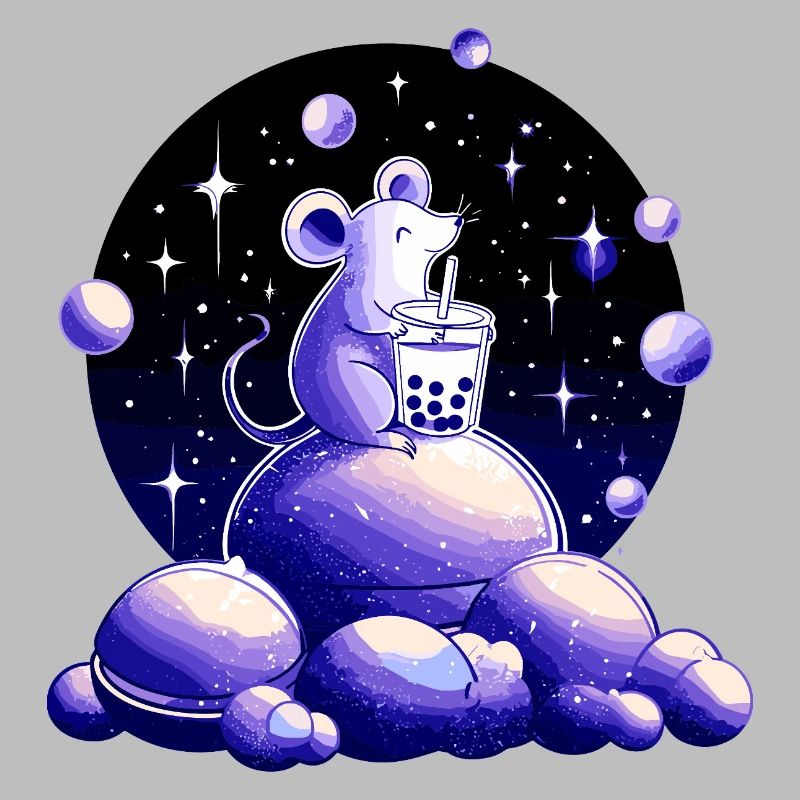 Moon Dreams Mouse with Bubble Tea