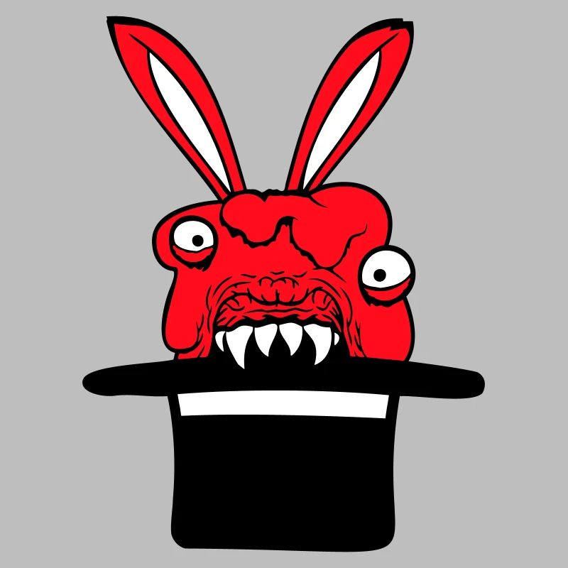 Bunny Monster Wizard Top Hat Evil Horror