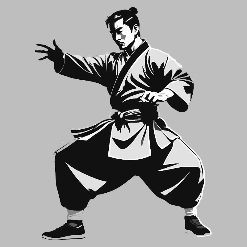 Shaolin Mönch - Kampfsport Sticker