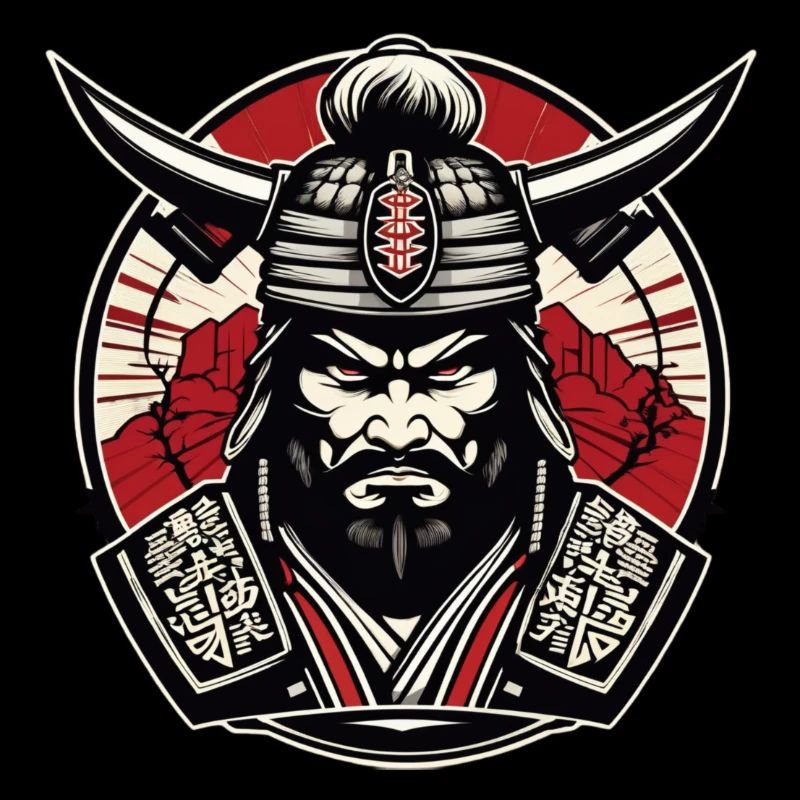 Samurai Gym Logo , Samurai Motif , Samurai Design