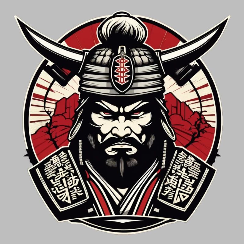 Samurai Gym Logo , Samurai Motif , Samurai Design