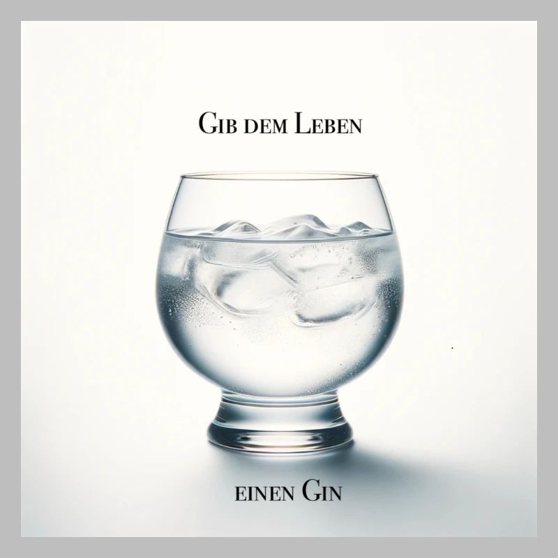 Gib dem Leben einen Gin - Trinkspruch