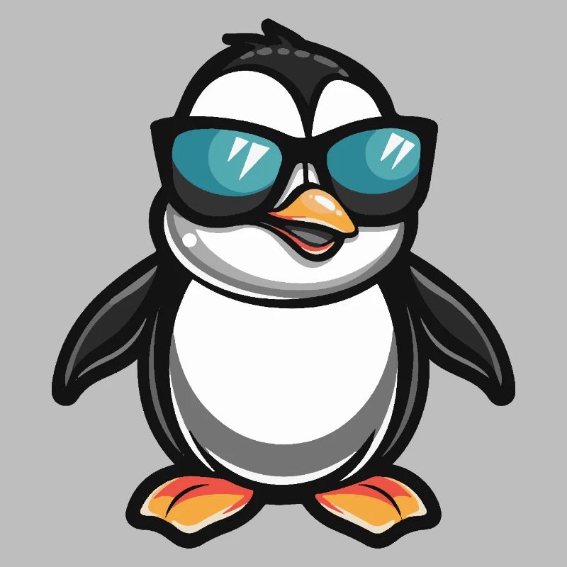 Pinguin Cool Comic