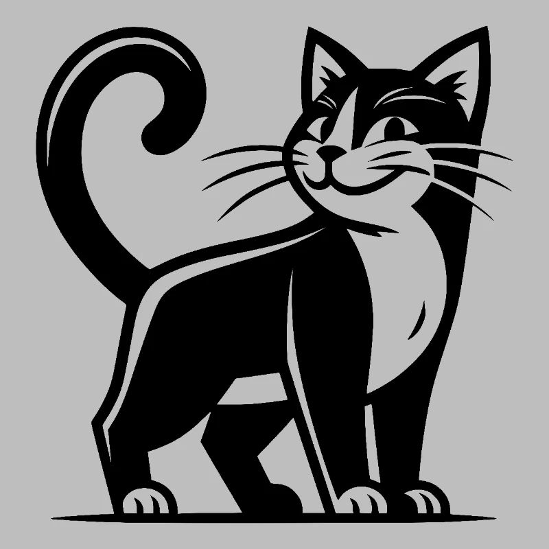 Schlaue Katze mit Klugscheißer Blick
