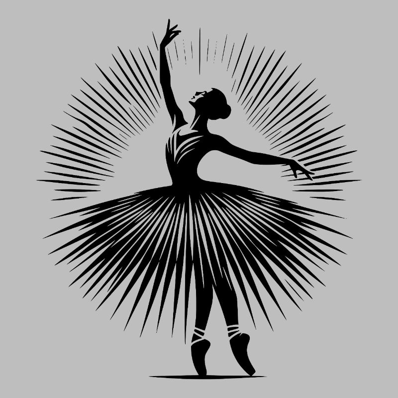 Danseuse de ballet gracieuse dans une pose de danse parfaite