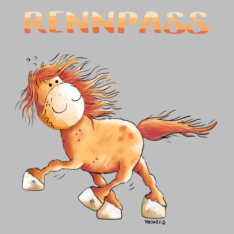 Rennpass Islandpferd - Comic - Fun