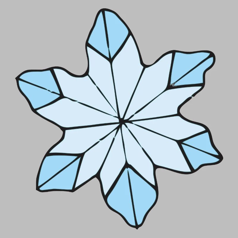 Stilvolle Blaue Eisblume design