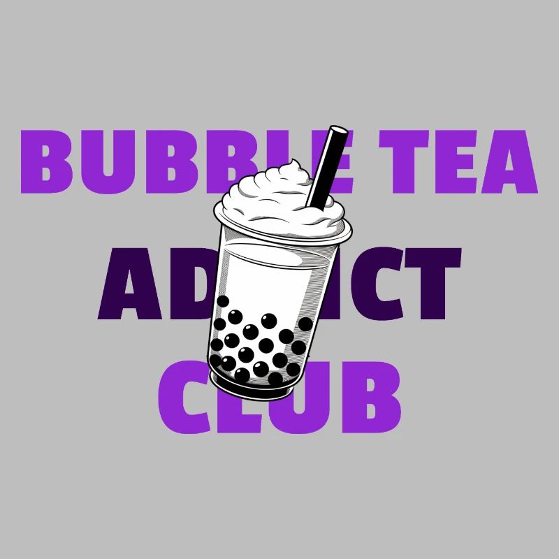 Bubble Tea Addict Club Fun Bubble Tea Design