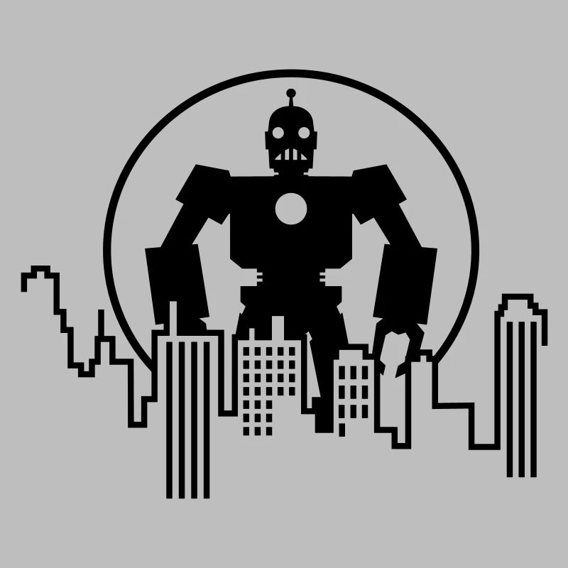 Robot Skyline – Sci-Fi Android Silhouette Shirt