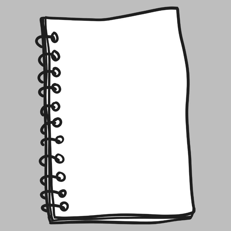 Dessin de bannière de carnet de notes