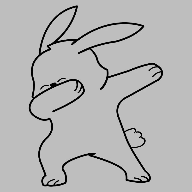 dabbing bunny