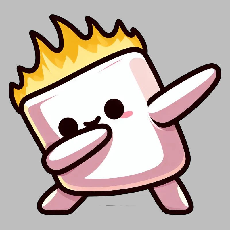 Marshmallow Fire Flame Grilling Dab