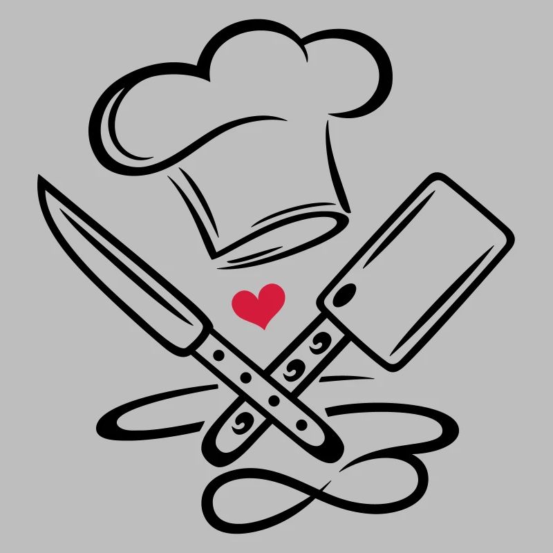 Cooking chef's hat chef cook knife infinity icon