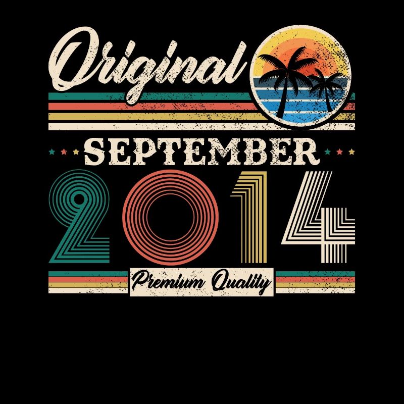 September 2014 Retro Vintage Birthday Gift
