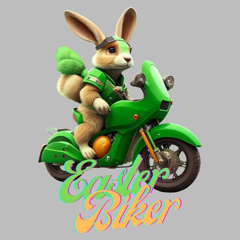 Biker de Pâques - Le lapin de Pâques devient un motard