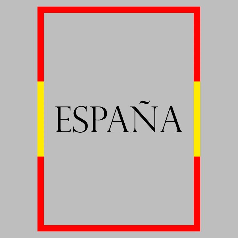 Espagne, España Lettrage de déclaration avec drapeau