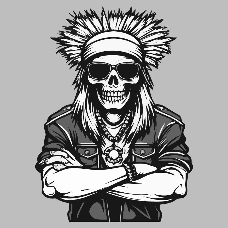 indianer apache skull