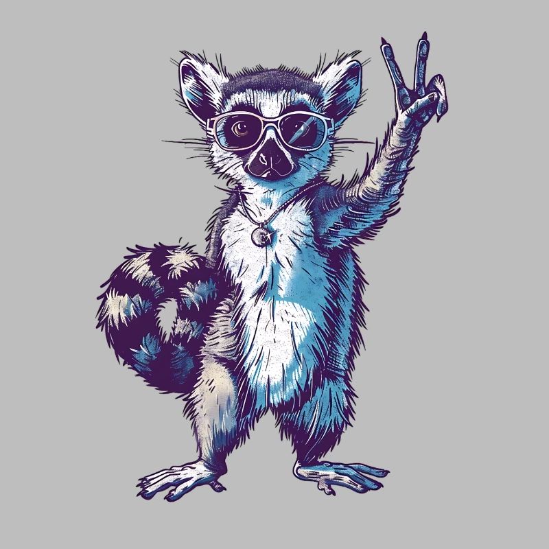 Retro Maki Lemur