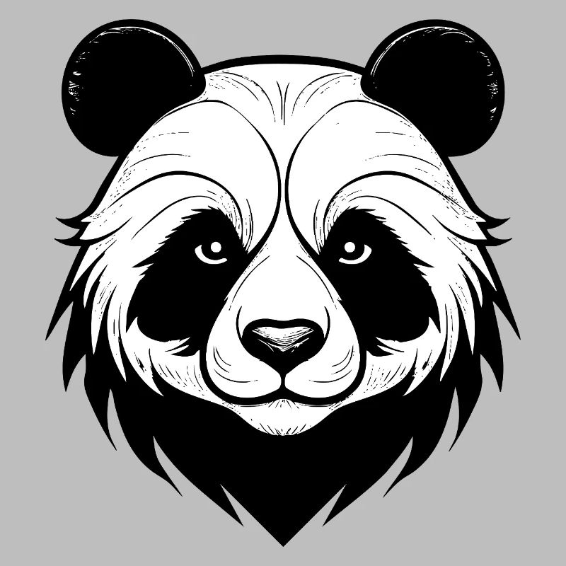 Conception élégante du masque de panda