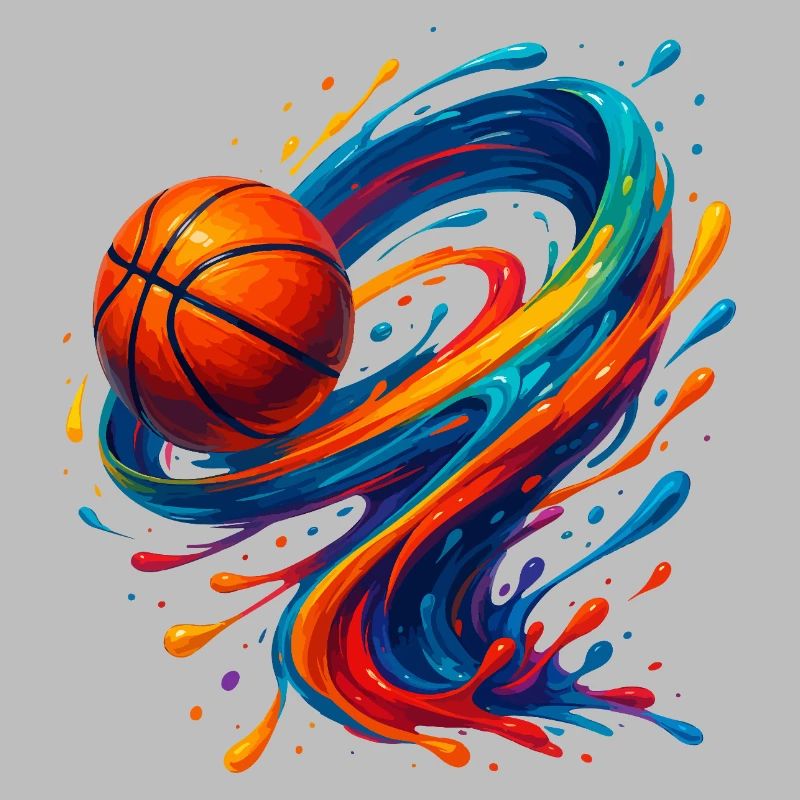 Lebendiger Orbit Basketball Splash