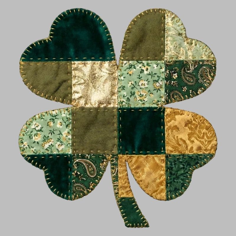 Style de courtepointe en trèfle patchwork