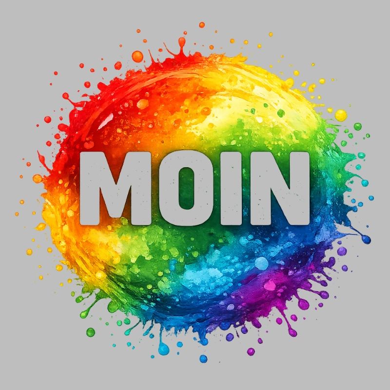 Moin im Regenbogenwasserfall