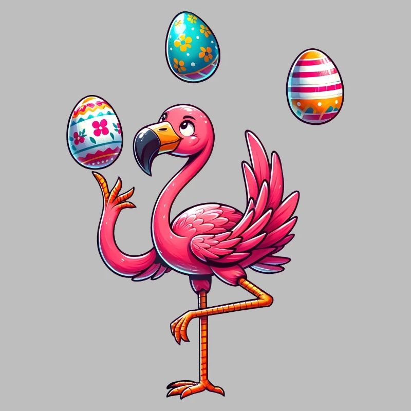 Easter Egg Easter Egg Flamingo Easter Juggler Jonglie