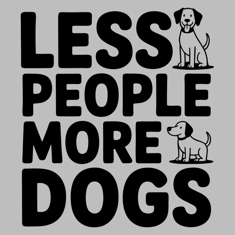 Moins de gens - plus de chiens