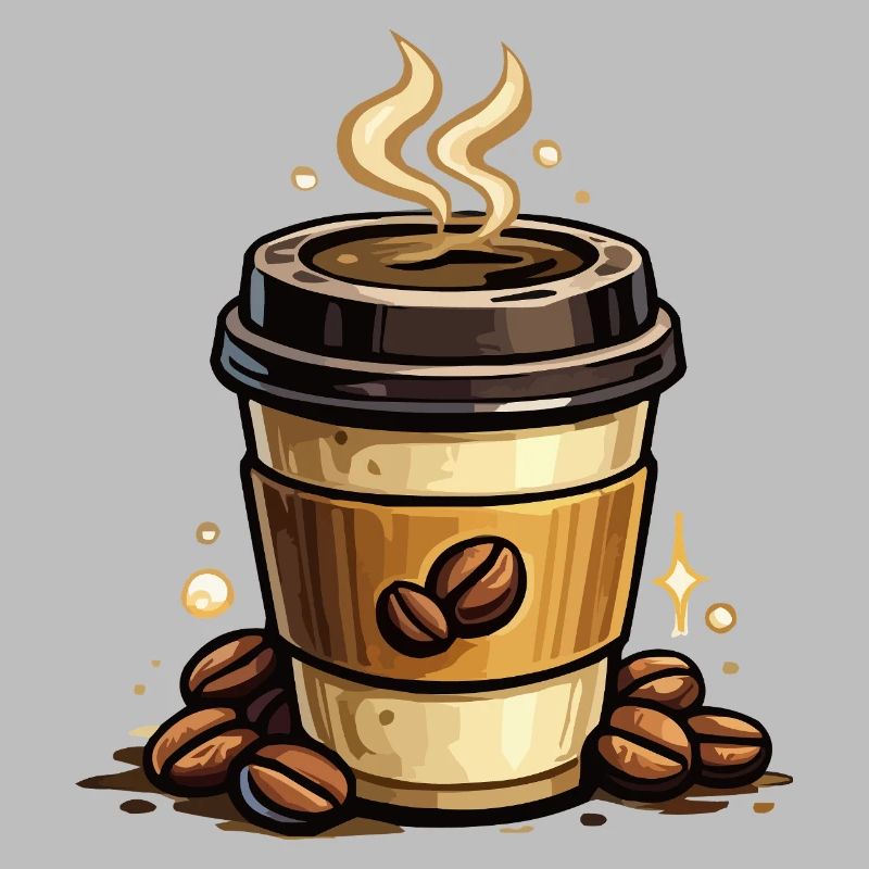 Kaffee Kunst Becher