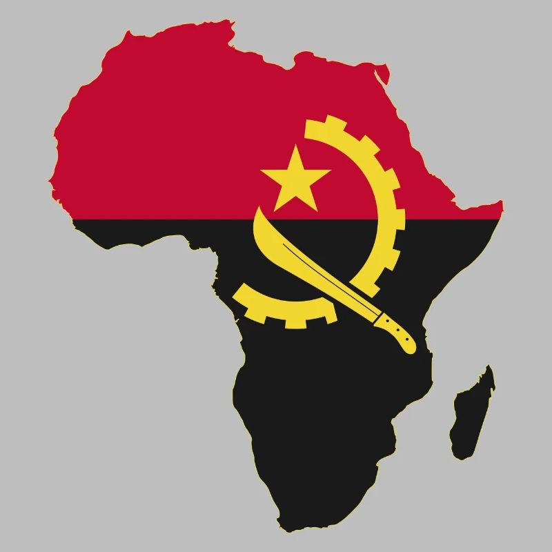 Drapeau angolais : Afrique utilisée
