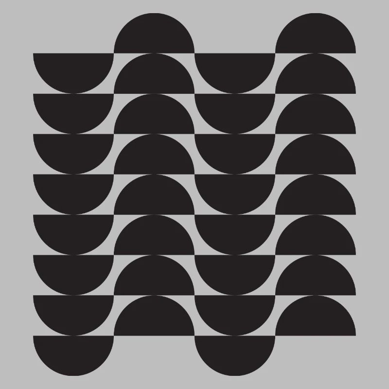 Noir Wave Geometric Grid
