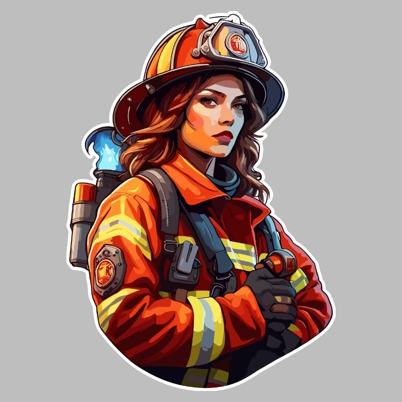 Firefighter / Fire / Fire / Extinguish / Heroine