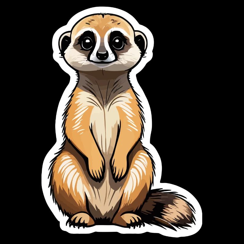 Suricate Illustration Mignonne