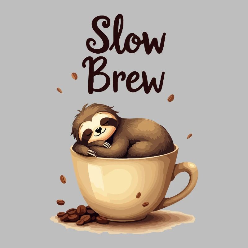Slow Brew Coffee Sloth